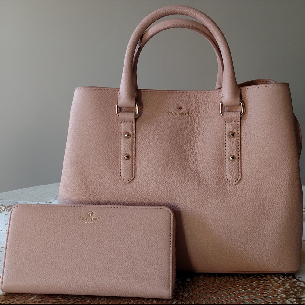 Kate Spade Bag and Accordion Wallet Set